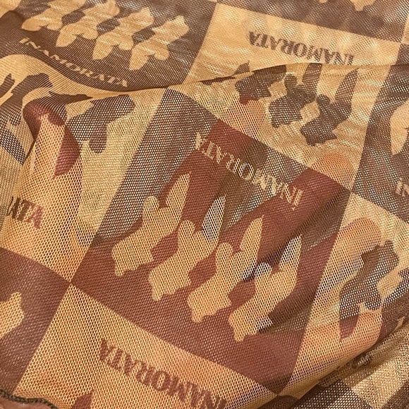 Inamorata Bambi Sheer Checkered Baby Tee - Picture 8 of 10